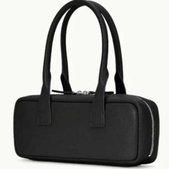 Staud The Dude Shoulder Bag – Black Pebbled Leather NWT - Picture 1 of 4